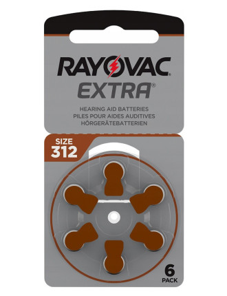 RAYOVAC μπαταρίες ακουστικών βαρηκοΐας 312MF, mercury free, 1.4V, 6τμχ RAYOVAC μπαταρίες ακουστικών βαρηκοΐας 312MF, mercury free, 1.4V, 6τμχ