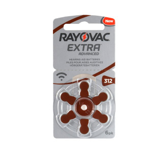 RAYOVAC μπαταρίες ακουστικών βαρηκοΐας 312MF, mercury free, 1.4V, 6τμχ