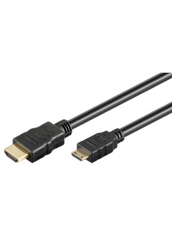 GOOBAY καλώδιο HDMI σε HDMI Mini 31931 με Ethernet, 4K/30Hz, 1.5m, μαύρο