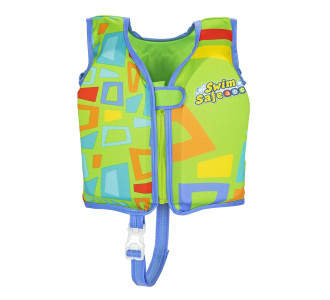 BESTWAY παιδικό γιλέκο κολύμβησης 32176, S/M, 1-3 ετών, 50+UPF, πράσινο BESTWAY παιδικό γιλέκο κολύμβησης 32176, S/M, 1-3 ετών, 50+UPF, πράσινο