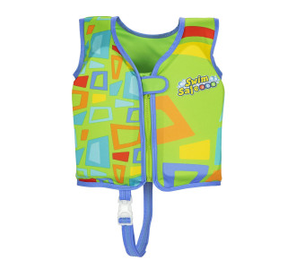 BESTWAY παιδικό γιλέκο κολύμβησης 32177, M/L, 3-6 ετών, 50+UPF, πράσινο BESTWAY παιδικό γιλέκο κολύμβησης 32177, M/L, 3-6 ετών, 50+UPF, πράσινο