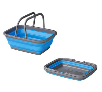 PROPLUS πτυσσόμενο καλάθι 370303, 9L, μπλε/γκρι