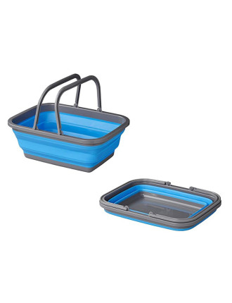 PROPLUS πτυσσόμενο καλάθι 370303, 9L, μπλε/γκρι PROPLUS πτυσσόμενο καλάθι 370303, 9L, μπλε/γκρι