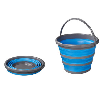 PROPLUS πτυσσόμενος κάδος 370307, 10L, μπλε/γκρι