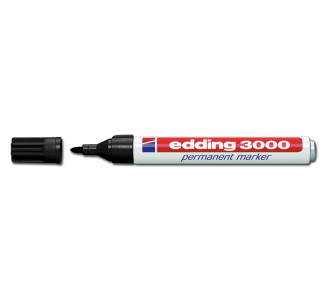 EDDING ανεξίτηλος μαρκαδόρος 3000, 1.5-3mm, επαναγεμιζόμενος, μαύρος