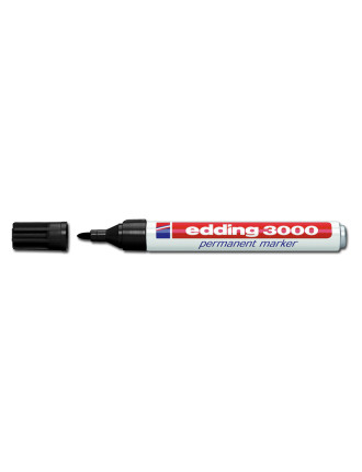 EDDING ανεξίτηλος μαρκαδόρος 3000, 1.5-3mm, επαναγεμιζόμενος, μαύρος