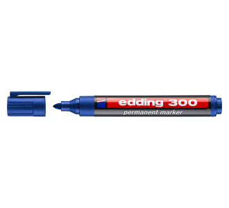 EDDING ανεξίτηλος μαρκαδόρος 300, 1.5-3mm, επαναγεμιζόμενος, μπλε EDDING ανεξίτηλος μαρκαδόρος 300, 1.5-3mm, επαναγεμιζόμενος, μπλε