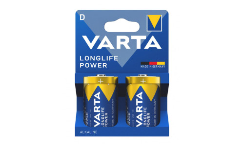 VARTA αλκαλικές μπαταρίες Longlife Power, D/LR20, 1.5V, 2τμχ VARTA αλκαλικές μπαταρίες Longlife Power, D/LR20, 1.5V, 2τμχ