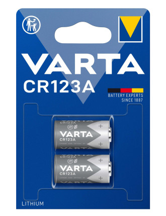 VARTA μπαταρία λιθίου CR123A, 3V, 2τμχ VARTA μπαταρία λιθίου CR123A, 3V, 2τμχ