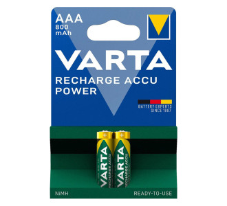 VARTA επαναφορτιζόμενες μπαταρίες λιθίου, AAA, 800mAh, 1.2V, 2τμχ