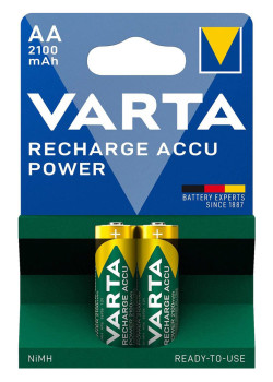 VARTA επαναφορτιζόμενες μπαταρίες λιθίου, AA, 2100mAh, 1.2V, 2τμχ