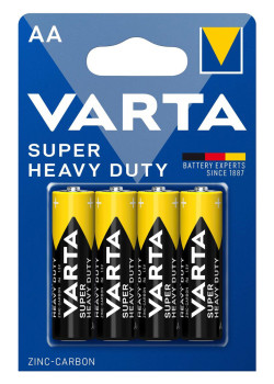 VARTA μπαταρίες Zinc Carbon Super Heavy Duty, AA/R6P, 1.5V, 4τμχ