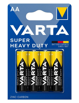 VARTA μπαταρίες Zinc Carbon Super Heavy Duty, AA/R6P, 1.5V, 4τμχ VARTA μπαταρίες Zinc Carbon Super Heavy Duty, AA/R6P, 1.5V, 4τμχ