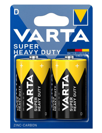 VARTA μπαταρίες Zinc Carbon Super Heavy Duty, D/R20P, 1.5V, 2τμχ