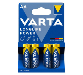 VARTA αλκαλικές μπαταρίες Longlife Power, AA/LR6, 1.5V, 4τμχ VARTA αλκαλικές μπαταρίες Longlife Power, AA/LR6, 1.5V, 4τμχ