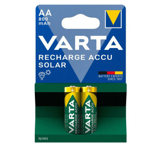 VARTA επαναφορτιζόμενες μπαταρίες λιθίου Solar, AA, 800mAh, 1.2V, 2τμχ