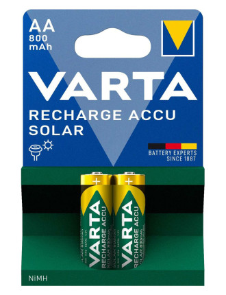 VARTA επαναφορτιζόμενες μπαταρίες λιθίου Solar, AA, 800mAh, 1.2V, 2τμχ