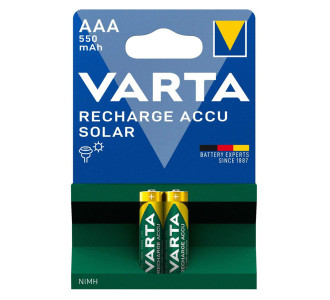 VARTA επαναφορτιζόμενες μπαταρίες λιθίου Solar, AAA, 550mAh, 1.2V, 2τμχ