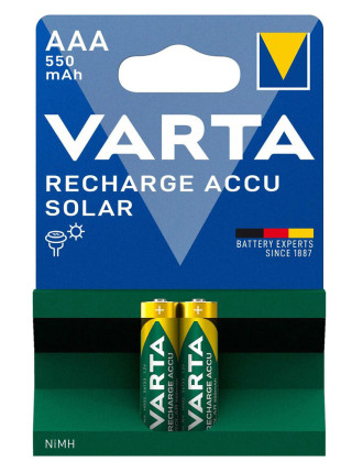 VARTA επαναφορτιζόμενες μπαταρίες λιθίου Solar, AAA, 550mAh, 1.2V, 2τμχ
