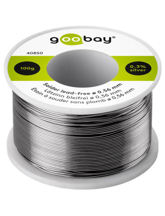 GOOBAY σύρμα συγκόλλησης 40850 Φ0.56mm, χωρίς μόλυβδο, 100γρ, 1τμχ