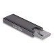 DELOCK θήκη για M.2 NVMe PCIe/SATA SSD 42019, tool free, 10Gbps, μαύρη DELOCK θήκη για M.2 NVMe PCIe/SATA SSD 42019, tool free, 10Gbps, μαύρη