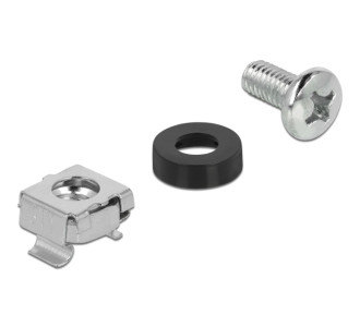 DELOCK σετ βίδες με παξιμάδια 42420 για rack, M6/16mm, 20τμχ