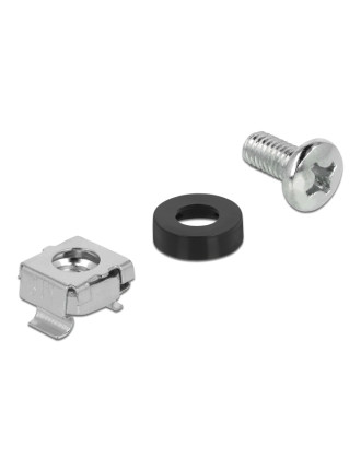 DELOCK σετ βίδες με παξιμάδια 42420 για rack, M6/16mm, 20τμχ