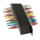 DELOCK patch panel 43295, 19"/1U, CAT 6, 24x coupler RJ45 ports, μαύρο