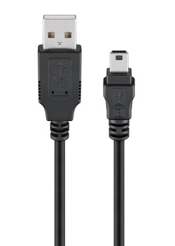 GOOBAY καλώδιο USB σε USB Mini 45740, 480Mbps, 1m, μαύρο