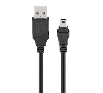 GOOBAY καλώδιο USB σε USB Mini 45740, 480Mbps, 1m, μαύρο
