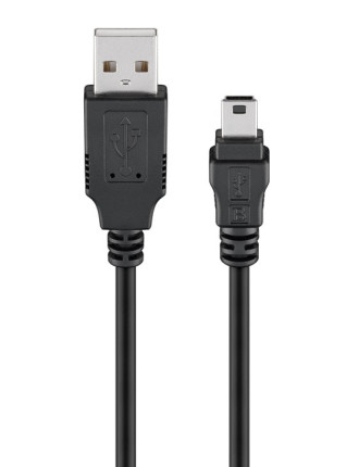 GOOBAY καλώδιο USB σε USB Mini 45740, 480Mbps, 1m, μαύρο GOOBAY καλώδιο USB σε USB Mini 45740, 480Mbps, 1m, μαύρο