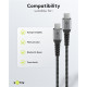 GOOBAY καλώδιο USB-C 49301, 60W, 480Mbps, 0.50m, μαύρο