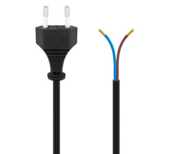 GOOBAY καλώδιο τροφοδοσίας Euro male 2x0.75 mm² 50085, 1.5m, μαύρο GOOBAY καλώδιο τροφοδοσίας Euro male 2x0.75 mm² 50085, 1.5m, μαύρο