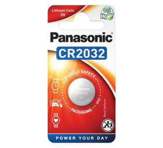 PANASONIC μπαταρία λιθίου, CR2032, 3V, 1τμχ