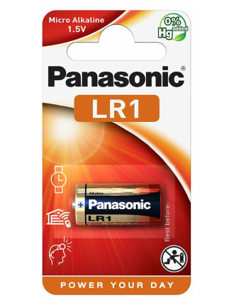 PANASONIC αλκαλική μπαταρία, Lady/LR1, 1.5V, 1τμχ