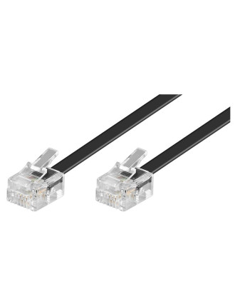 GOOBAY καλώδιο τηλεφώνου 50320, RJ11 6P4C, CCA, 15m, μαύρο GOOBAY καλώδιο τηλεφώνου 50320, RJ11 6P4C, CCA, 15m, μαύρο