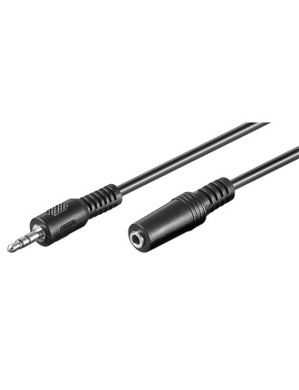 GOOBAY προέκταση καλωδίου ήχου 3.5mm 50431, 3-pin, 2m, μαύρο GOOBAY προέκταση καλωδίου ήχου 3.5mm 50431, 3-pin, 2m, μαύρο