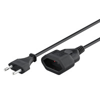 GOOBAY μπαλαντέζα προέκταση ρεύματος 50510, Europlug, 2x 0.75mm², 5m, μαύρη GOOBAY μπαλαντέζα προέκταση ρεύματος 50510, Europlug, 2x 0.75mm², 5m, μαύρη