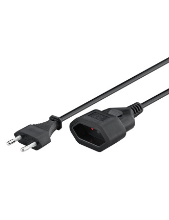 GOOBAY μπαλαντέζα προέκταση ρεύματος 50510, Europlug, 2x 0.75mm², 5m, μαύρη GOOBAY μπαλαντέζα προέκταση ρεύματος 50510, Europlug, 2x 0.75mm², 5m, μαύρη