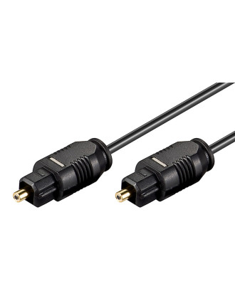 GOOBAY καλώδιο ήχου Toslink 50563, gold plated, 2.2mm, 0.5m, μαύρο