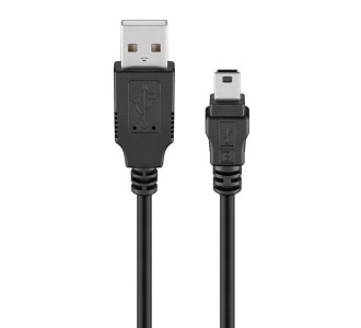 GOOBAY καλώδιο USB σε USB Mini 50767, 480Mbps, 1.8m, μαύρο GOOBAY καλώδιο USB σε USB Mini 50767, 480Mbps, 1.8m, μαύρο