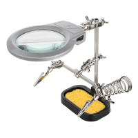 GOOBAY μεγεθυντικός φακός 51226 με clips συγκράτησης, 2x, LED φωτισμός GOOBAY μεγεθυντικός φακός 51226 με clips συγκράτησης, 2x, LED φωτισμός