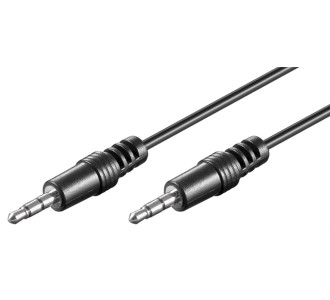 GOOBAY καλώδιο ήχου 3.5mm 51660, 3 pin stereo, copper, 5m, μαύρο