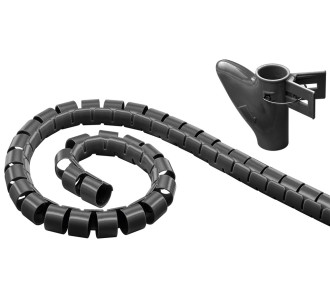 GOOBAY δεματικό καλωδίων 51924, πλαστικό, Φ20mm, 2.5m, μαύρο