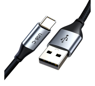 CABLETIME καλώδιο USB-C σε USB CMAM5A, 25W, 480Mbps, 0.25m, μαύρο