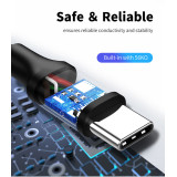 CABLETIME καλώδιο USB-C σε USB U323A, 15W, 480Mbps, 1m, λευκό