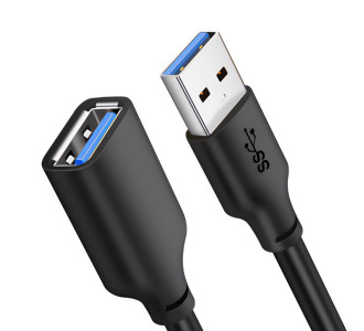CABLETIME καλώδιο προέκτασης USB CT-AMAFN, 5Gbps, 2m, μαύρο