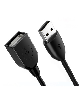 CABLETIME καλώδιο προέκτασης USB CT-AMAF2, 3A, 480Mbps, 1m, μαύρο CABLETIME καλώδιο προέκτασης USB CT-AMAF2, 3A, 480Mbps, 1m, μαύρο