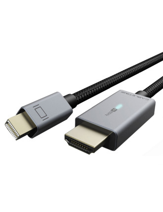 CABLETIME καλώδιο mini DisplayPort σε HDMI CT-P03G4K, 4K, 1.8m, μαύρο