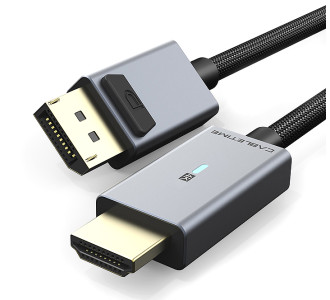 CABLETIME καλώδιο DisplayPort σε HDMI CT-P02G4K, 4K, 1.8m, μαύρο CABLETIME καλώδιο DisplayPort σε HDMI CT-P02G4K, 4K, 1.8m, μαύρο